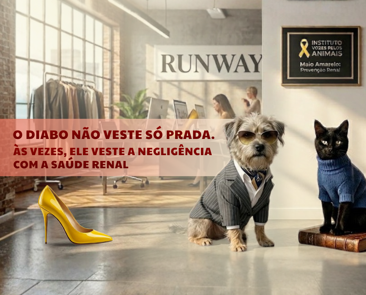 Maio Amarelo Pet: o que o filme O Diabo Veste Prada nos ensina sobre doenças renais em animais